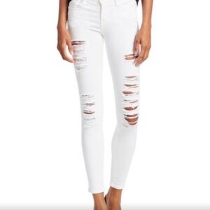 FRAME white le skinny jeans